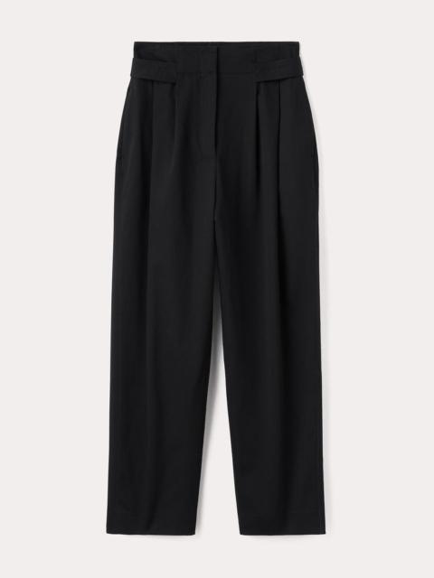 Double-Pleated trousers black
