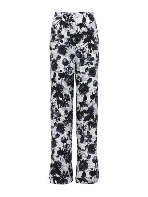 L'AGENCE Gavin Silk Wide-Leg Pant