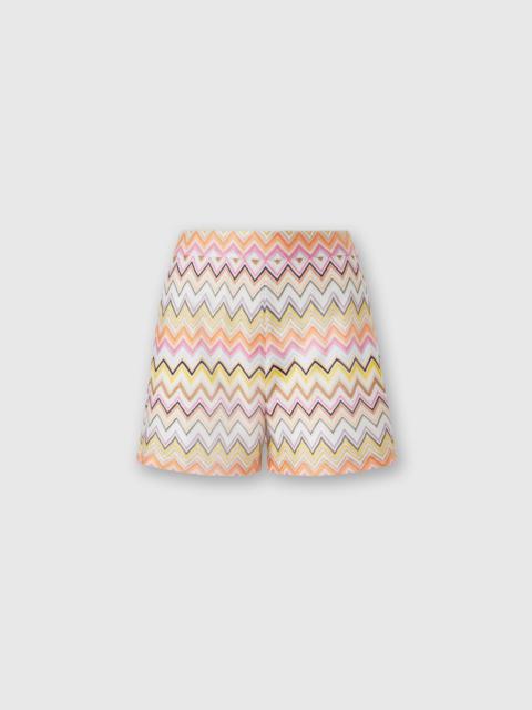 Missoni Zig zag viscose shorts