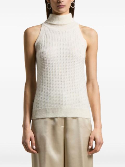 PESERICO turtleneck sleeveless knitted vest