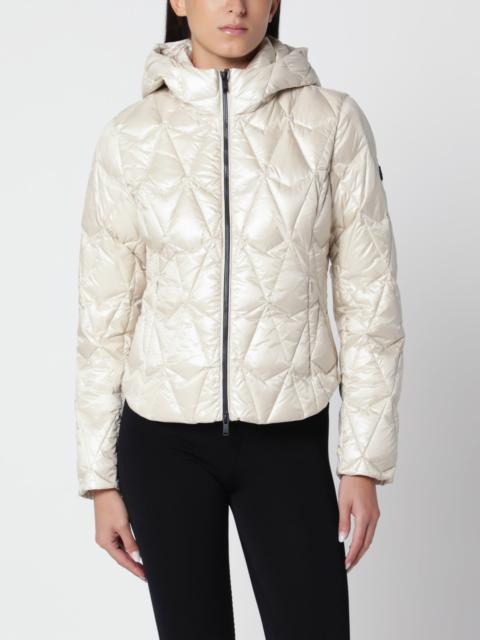 MOOSE KNUCKLES Iceberg alabaster quilted down jacket in recycled nylon