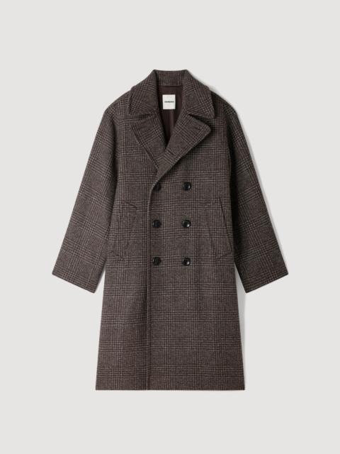 Sandro CHECK WOOL COAT