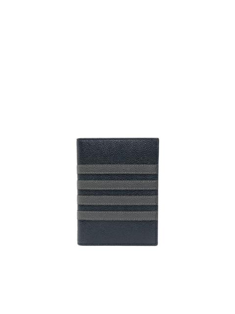 Thom Browne 4-Bar leather passport holder