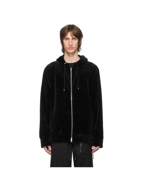 MASTERMIND WORLD Black Velour Zip Hoodie