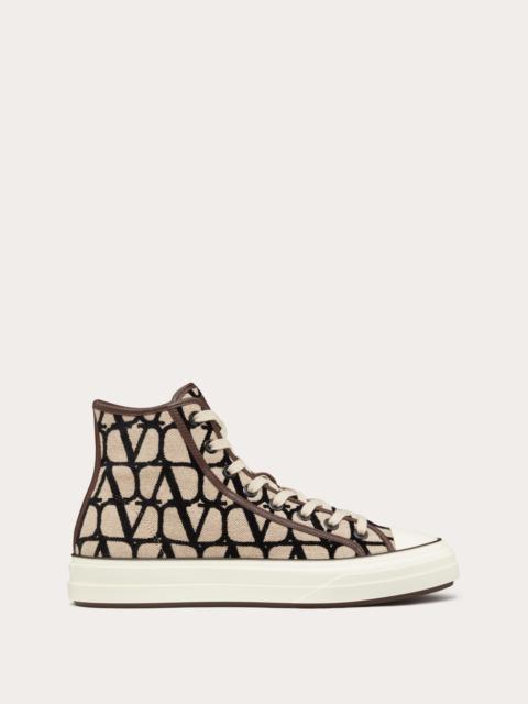 Valentino TOILE ICONOGRAPHE TOTALOOP HIGH-TOP SNEAKER