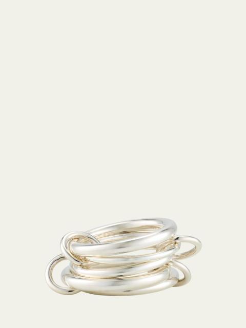 Spinelli Kilcollin Vela Deux Silver Five Link Ring