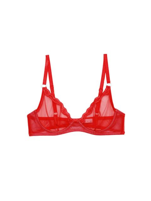 Fleur du Mal Sheer Tulle Demi Bra