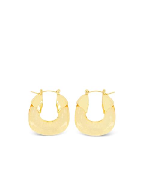 LIZZIE FORTUNATO hammered hoops earrings