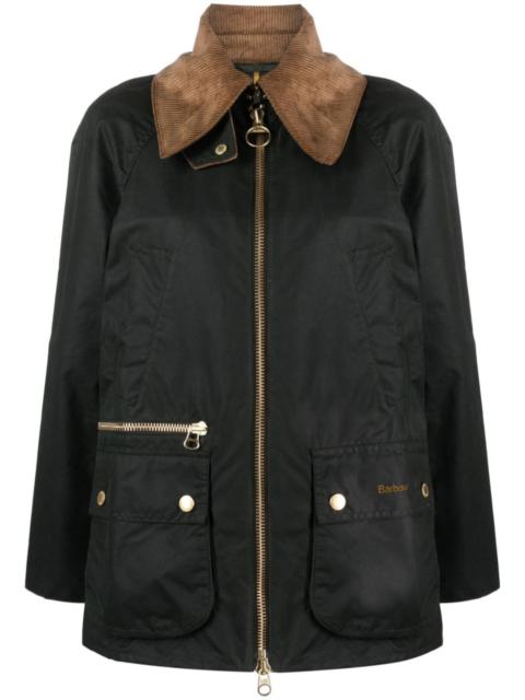 Barbour Gunnerside corduroy-collar waxed jacket