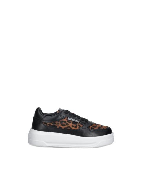 Moschino leopard-print sneakers