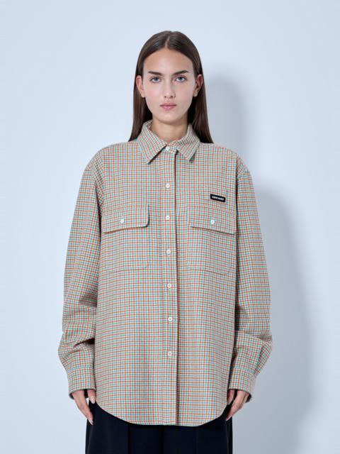 Miu Miu Checked Cotton Shirt