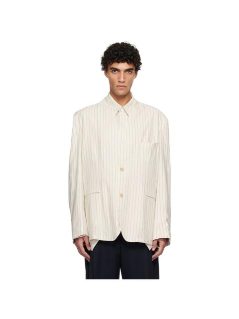 HED MAYNER Beige Linen Blazer