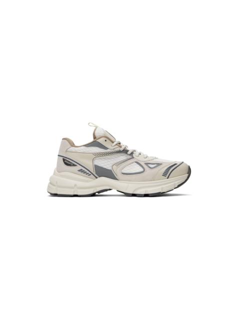 Beige & Gray Marathon Runner Sneakers