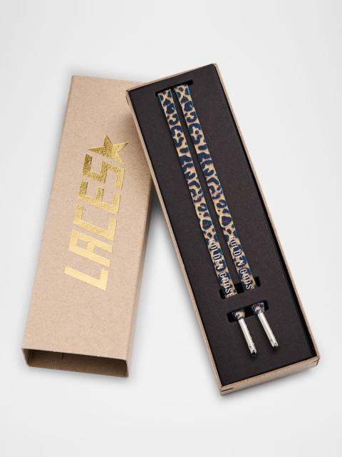 Golden Goose Leopard Logo Lace Kit