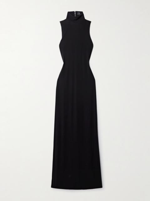 NILI LOTAN Reid Open-back Stretch-jersey Maxi Dress