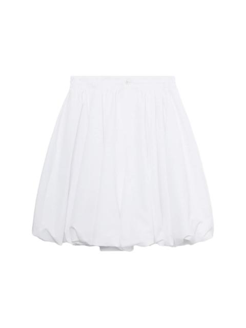 pleated midi skirt