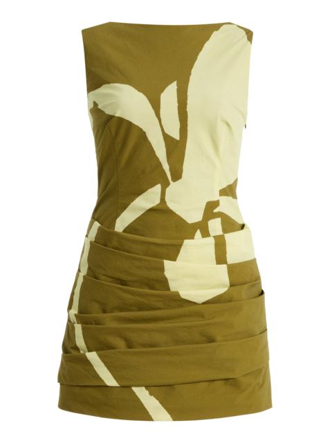SIGNIFICANT OTHER Exclusive Phoebe Pleated Mini Dress green