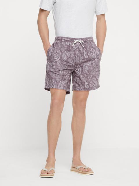 Brunello Cucinelli Paisley swim shorts