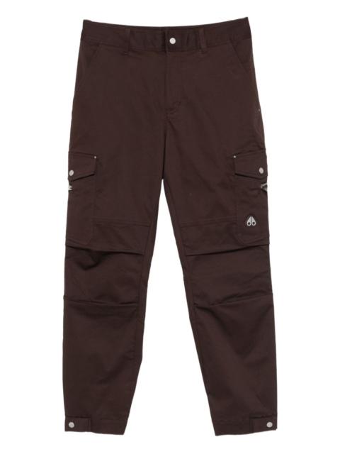 MOOSE KNUCKLES cargo-pockets logo-patch trousers