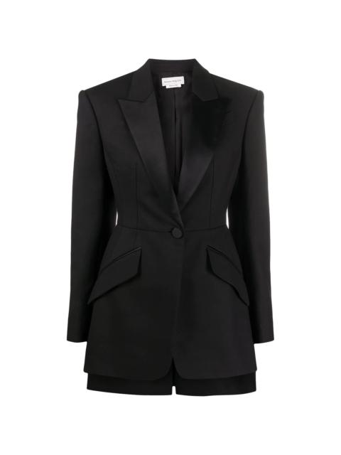 Alexander McQueen high-low blazer