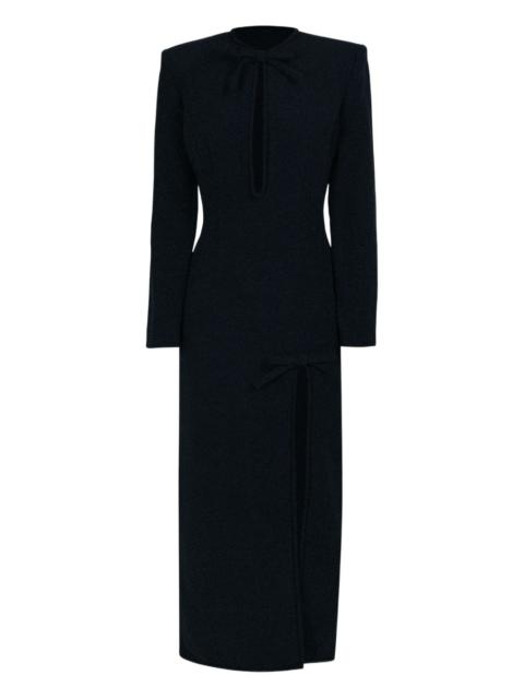 ROWEN ROSE bow-detail long dress