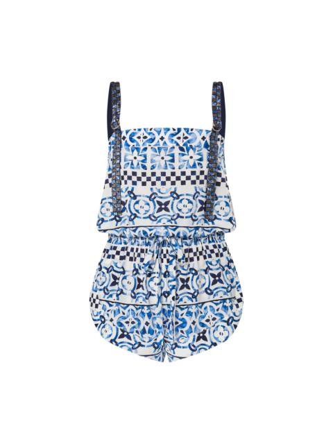 Louis Vuitton Monogram Tile Playsuit
