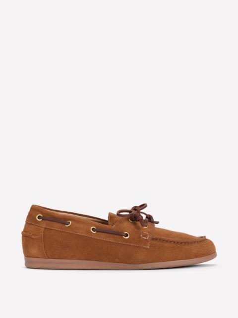 BODEN Lace-Up Boat Shoe-Tan