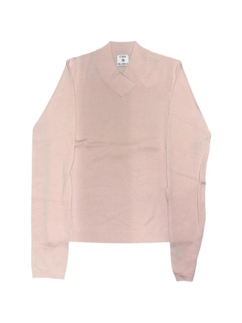 CASABLANCA V-neck long-sleeve sweater