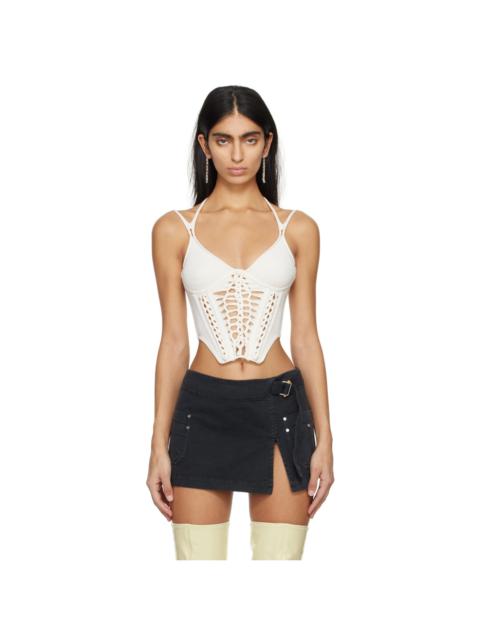 Dion Lee Off-White Braided Corset