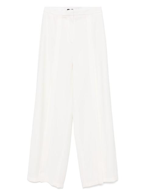 MUGLER slit buckled palazzo pants
