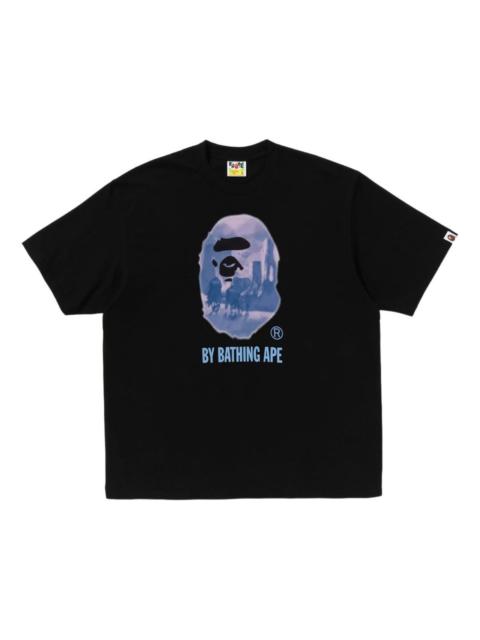 A BATHING APE® A Bathing Ape Painting by Bathing Ape Relaxed Fit Tee 'Black' 1K80-110-305-BLACK