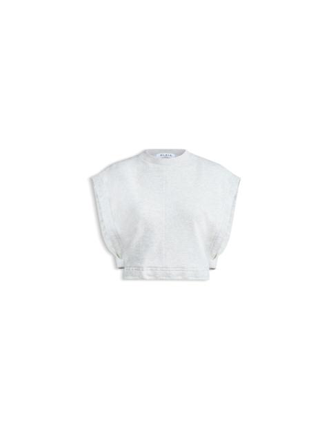 Alaïa FLEECE JERSEY CROP TOP