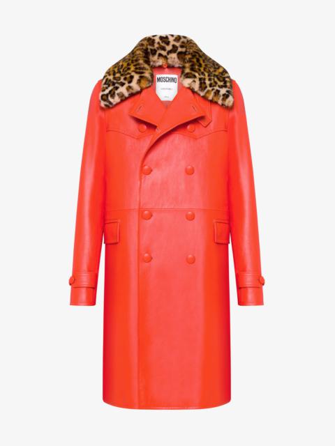 Moschino NAPPA LEATHER COAT