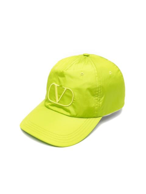 Valentino embroidered-logo silk baseball cap