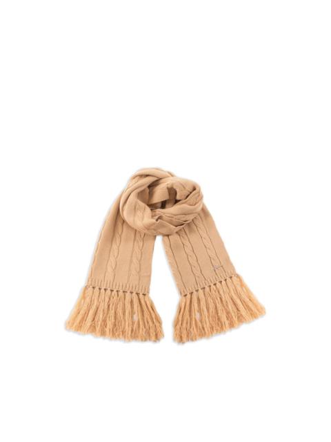 GUESS USA cable-knit scarf