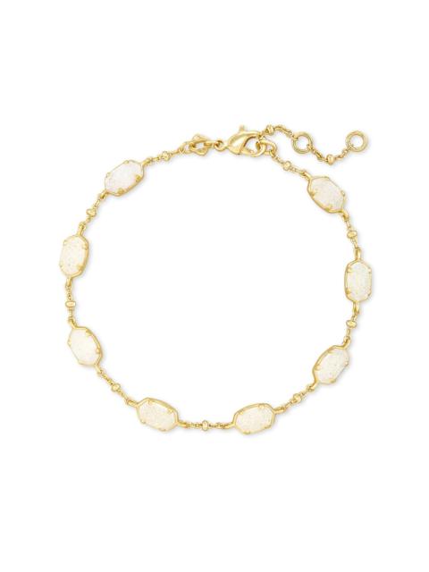 KENDRA SCOTT Emilie Gold Chain Bracelet in Iridescent Drusy