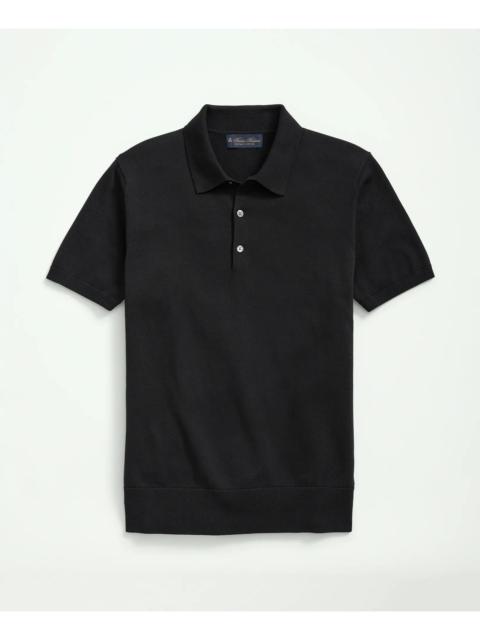 Brooks Brothers Supima® Cotton Short-Sleeve Polo Sweater