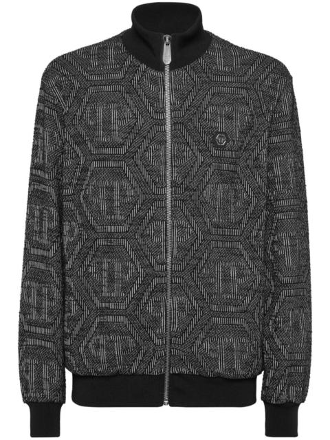 PHILIPP PLEIN monogram-jacquard bomber jacket