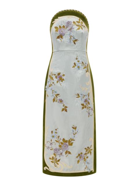 ALÉMAIS Odessa Embroidered Midi Dress