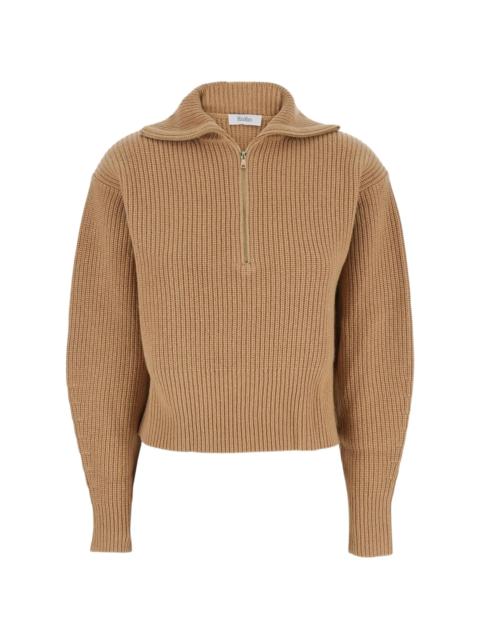 Max Mara Max Mara Nadar Quarter-Zip Knitted Jumper