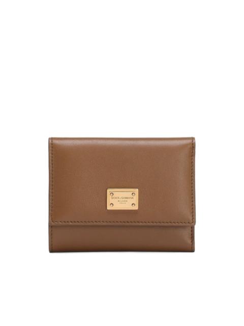 Dolce & Gabbana Dauphine logo-plaque trifold wallet