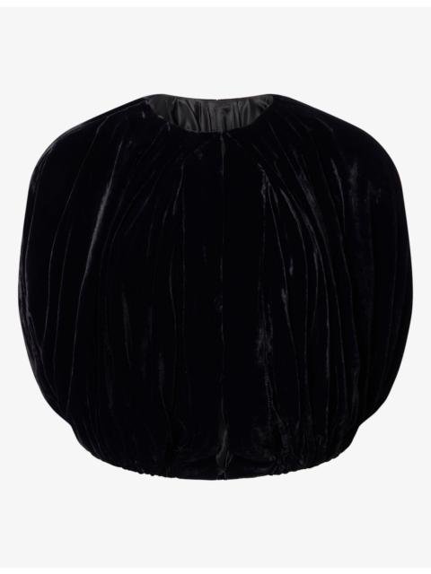 Rick Owens Bubble Cropped Velvet Jacket