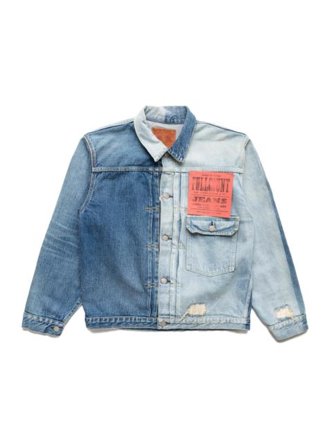FULLCOUNT 2502-2107 Half Half (Works Of Art Series) Type 1 Denim Jacket