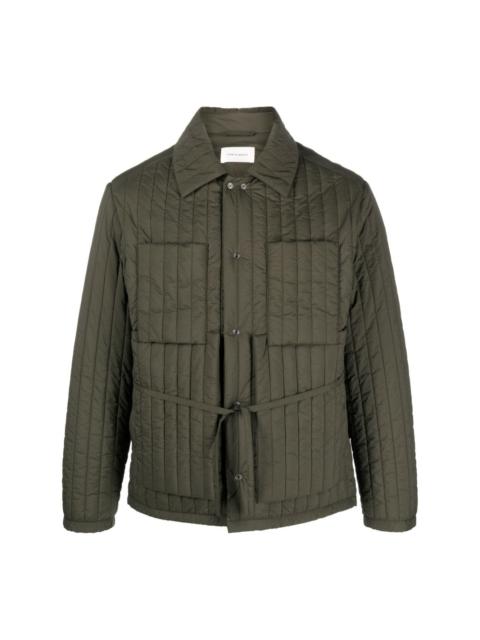 Craig Green button-up tied-waist quilted jacket