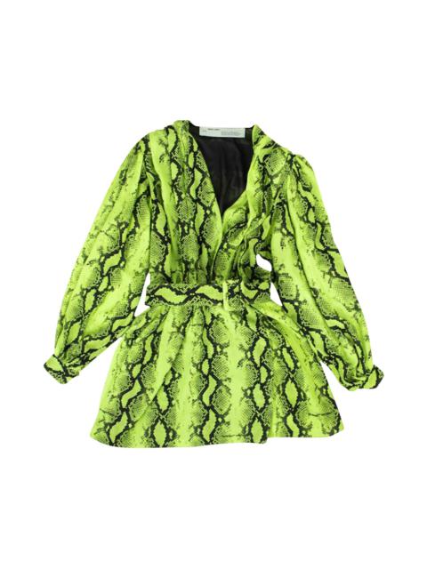 Off-White Snake V Arrow Belt Dress 'Neon Green'