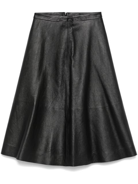 BALENCIAGA Leather Midi Skirt