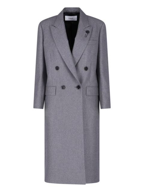 LARDINI DOUBLE-BREASTED CASHMERE COAT
