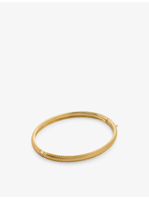 MONICA VINADER Heirloom 18ct yellow gold-plated vermeil sterling-silver bangle
