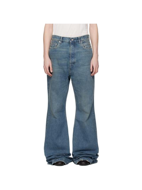 Rick Owens DRKSHDW Blue Temple Bolan Bootcut Jeans