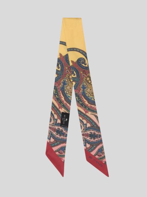 Etro SILK TWILL PAISLEYINA WITH PLACED PAISLEY PRINT